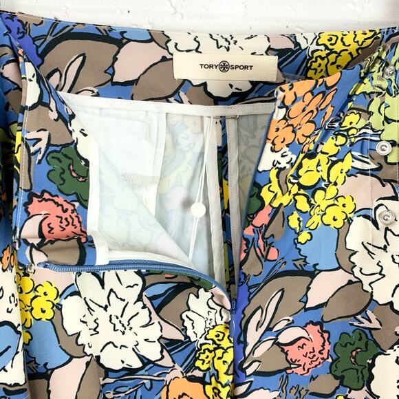 Tory Burch Womens Performace Printed Golf Skort Multi Painted Bouquet Size Small - Picture 10 of 16